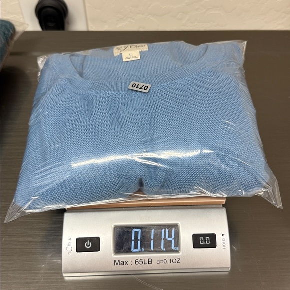 J. CREW Knit Cotton Crewneck Sweater Garter Stitch H6060 Pullover Admiral Blue - Picture 7 of 7